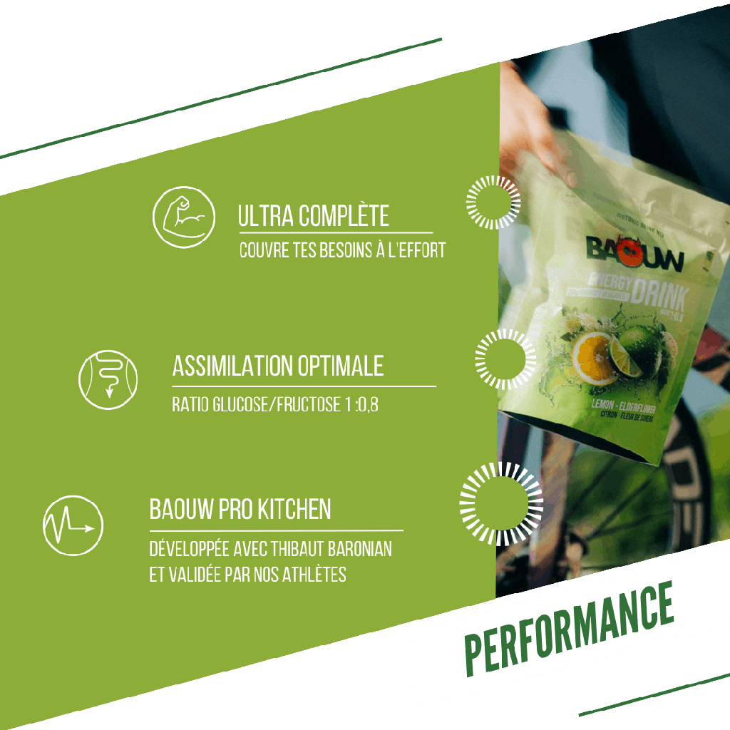 BAOUW ISOTONIC Energiedrank (45g) Limoen/Elderbloesem