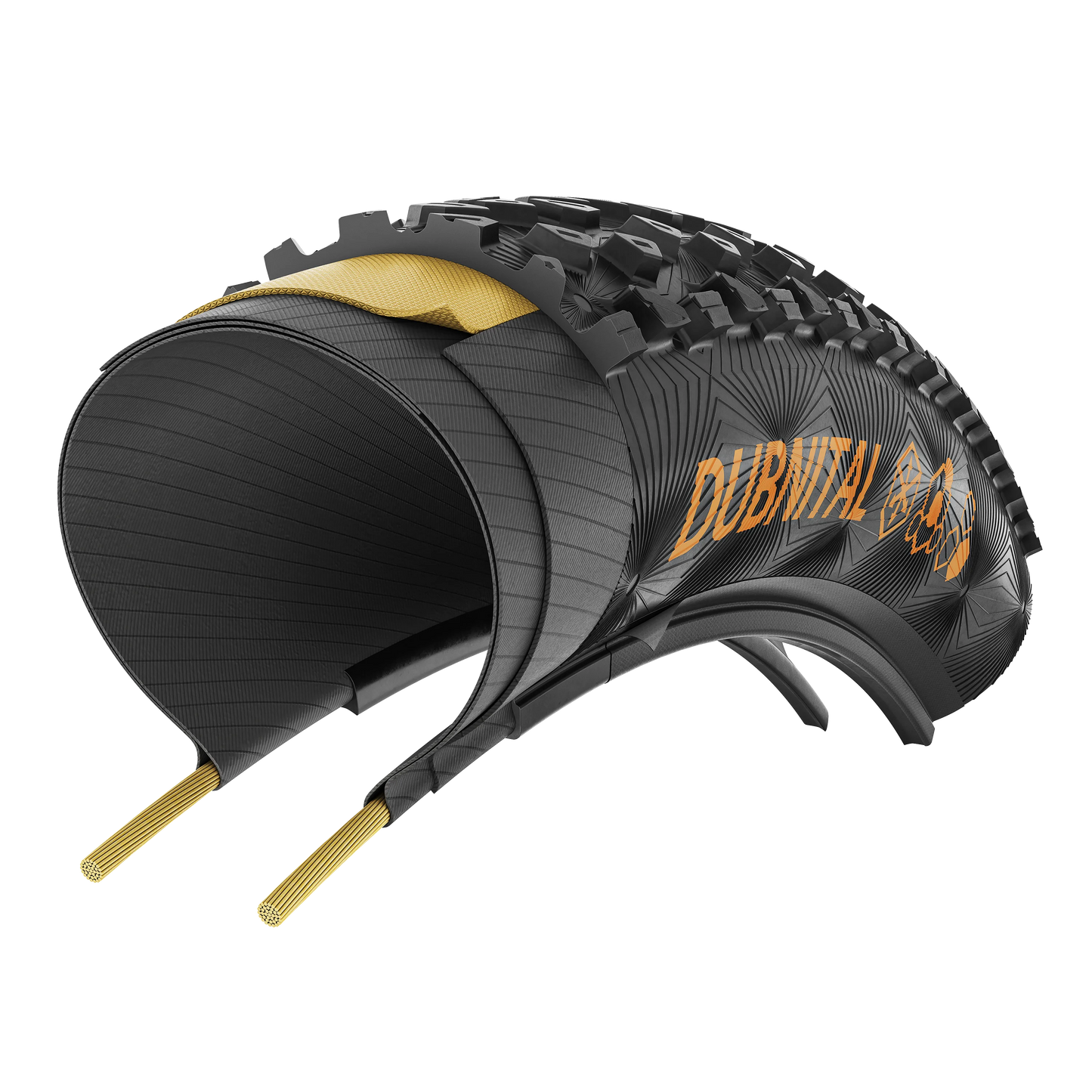 CONTINENTAL DUBNITAL Trail Rapid 27.5x2.40 Tubeless Ready Soft Black band