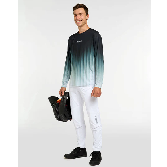 DHARCO RACE MIDNIGHT PRISM Lange Mouw Jersey Groen