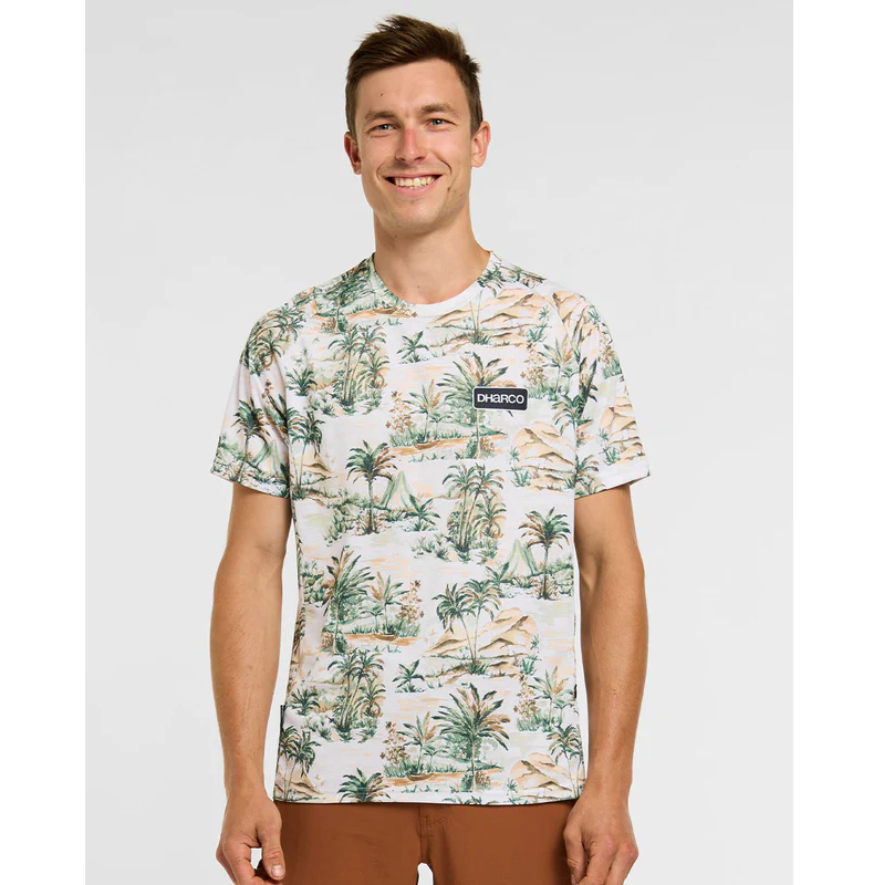 DHARCO LOST Korte Mouw Jersey Beige/Groen