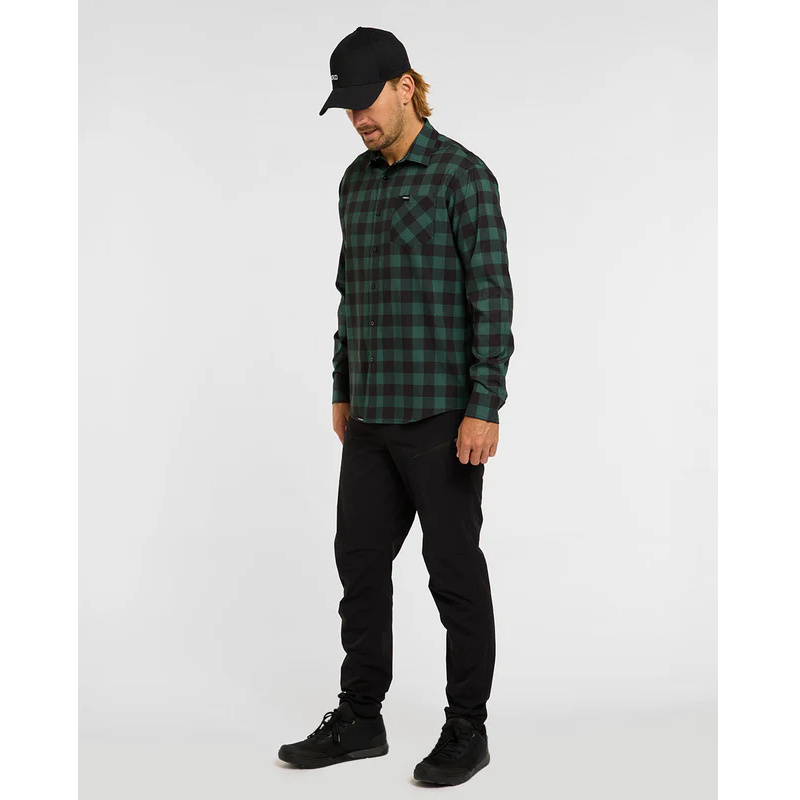 DHARCO TECH GUS Technisch Shirt Zwart/Kaki