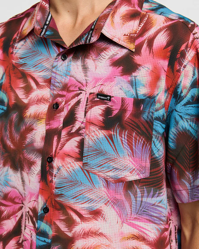 DHARCO TECH NEBULA Korte Mouw Roze Overhemd