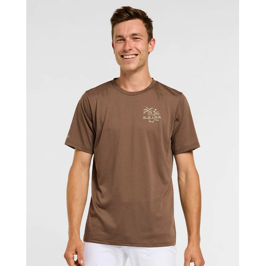 DHARCO TECH TEE HUSK Korte Mouw Jersey Bruin