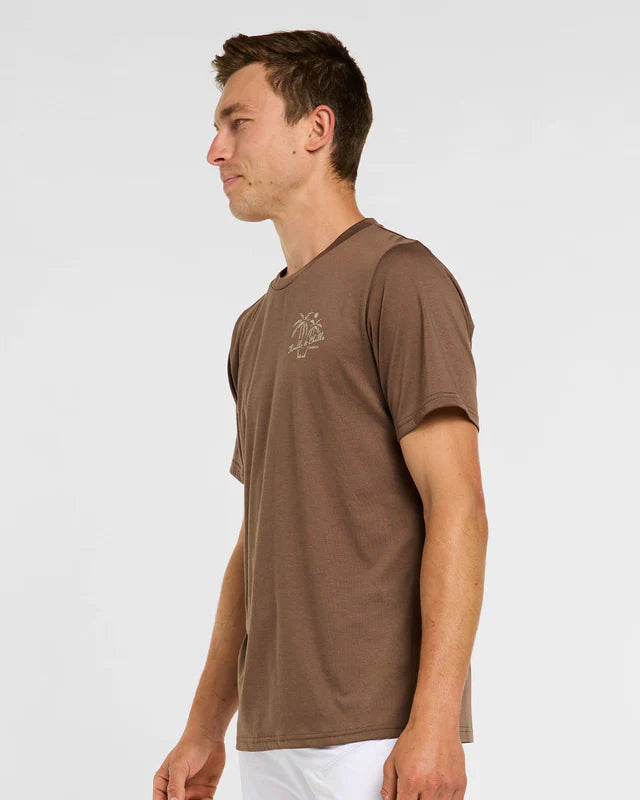 DAHRCO TECH HUSK T-Shirt Korte Mouw Bruin