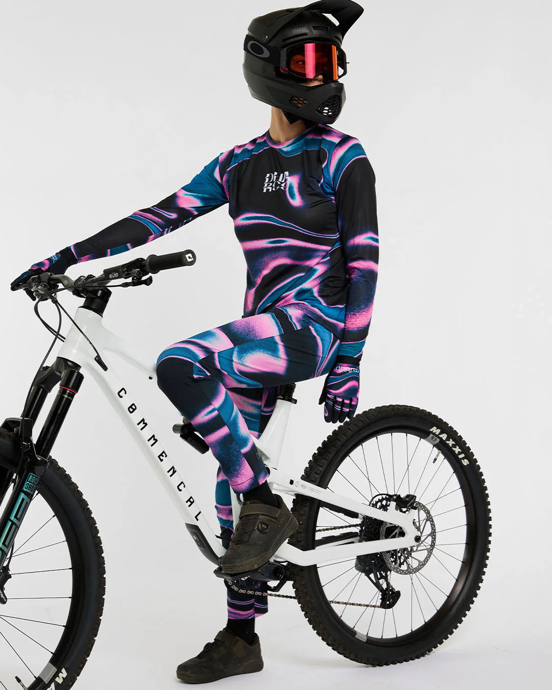 Damestrui DHARCO RACE AURORA Lange Mouw Zwart/Roze