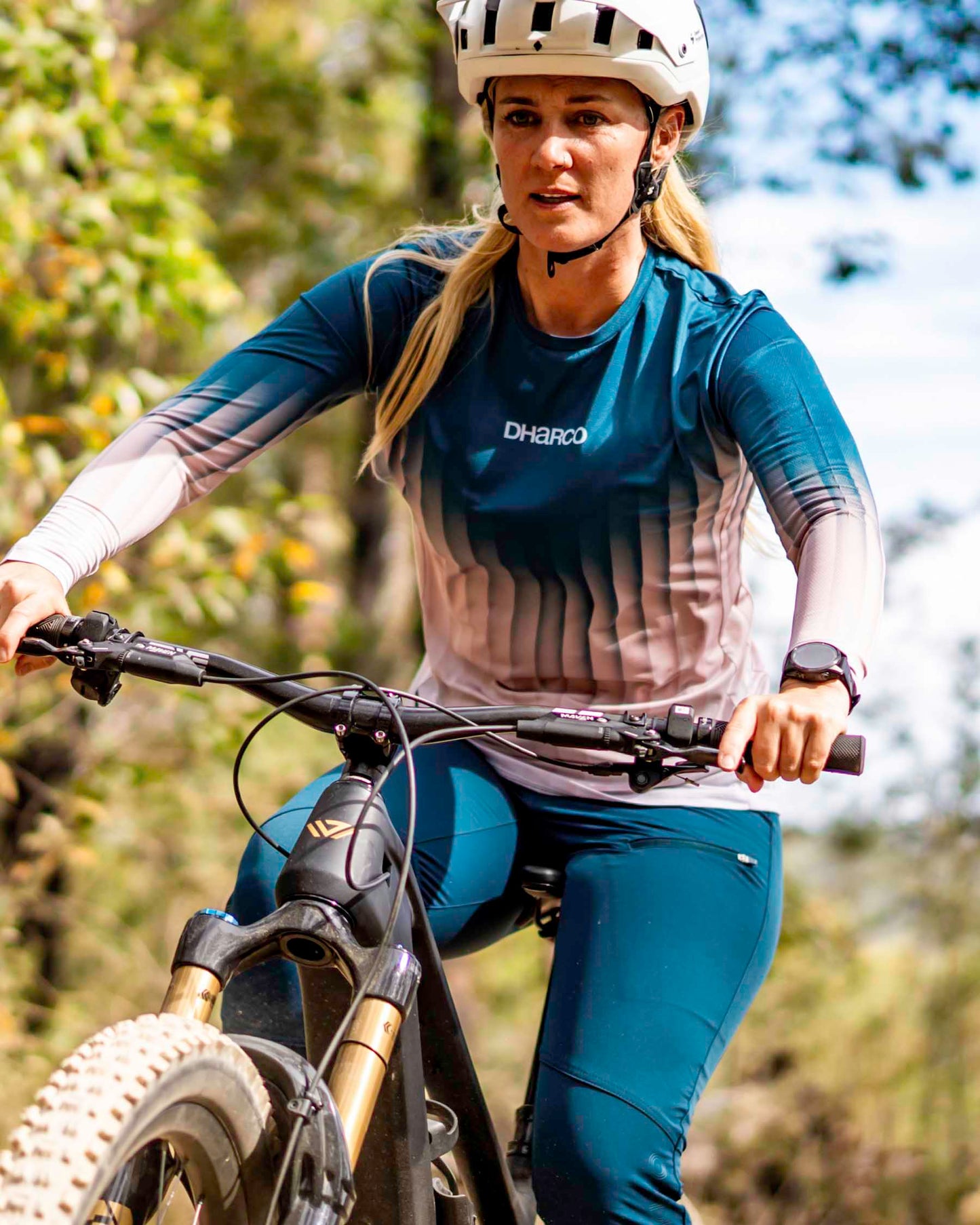 Damestrui DHARCO RACE DUSTY PRISM Lange Mouw Zwart/Roze