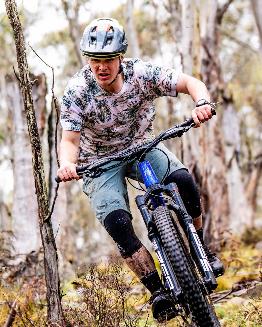 DHARCO LOST Korte Mouw Jersey Beige/Groen