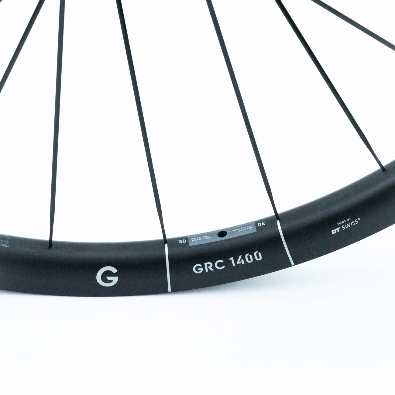 Paar DT SWISS GRC 1400 SPLINE 30 CARBON DISC 700c wielen (Centerlock)