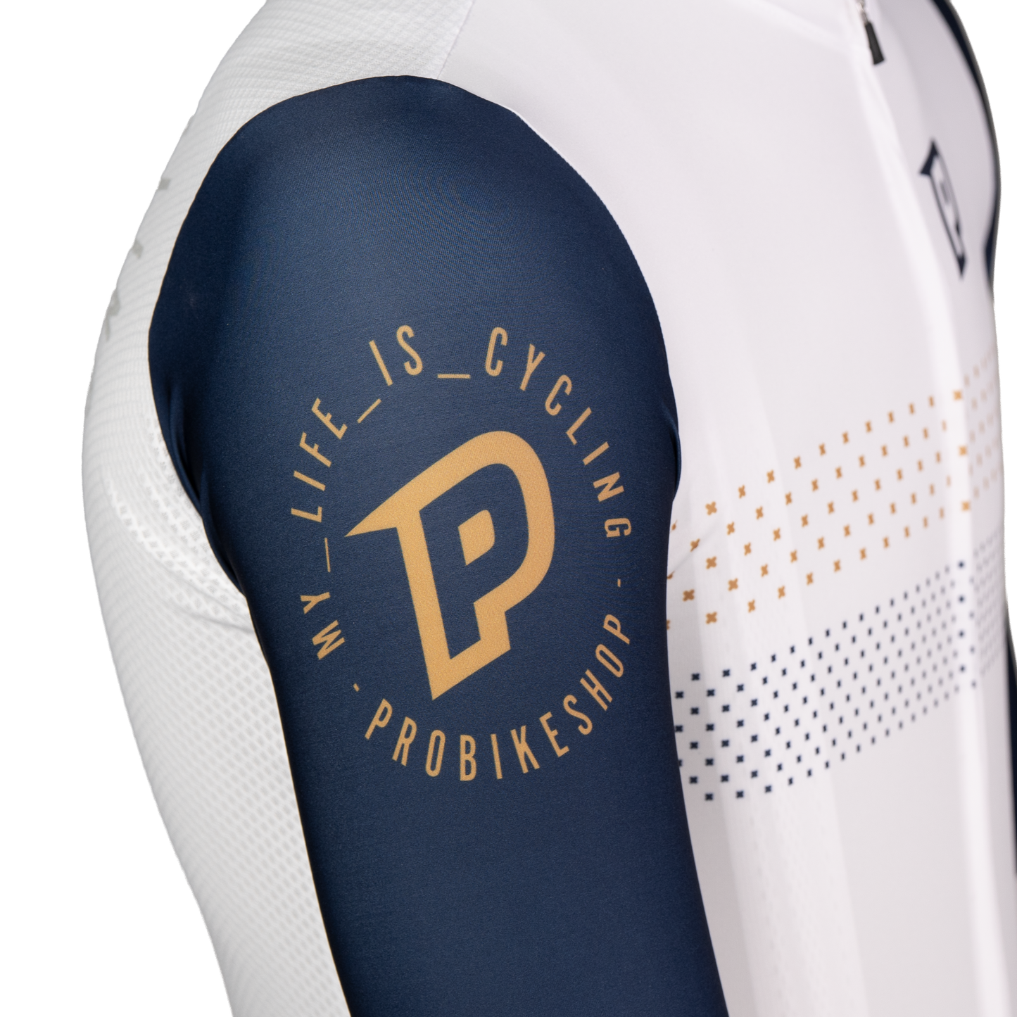PROBIKESHOP Korte Mouw Trui Navy/Wit