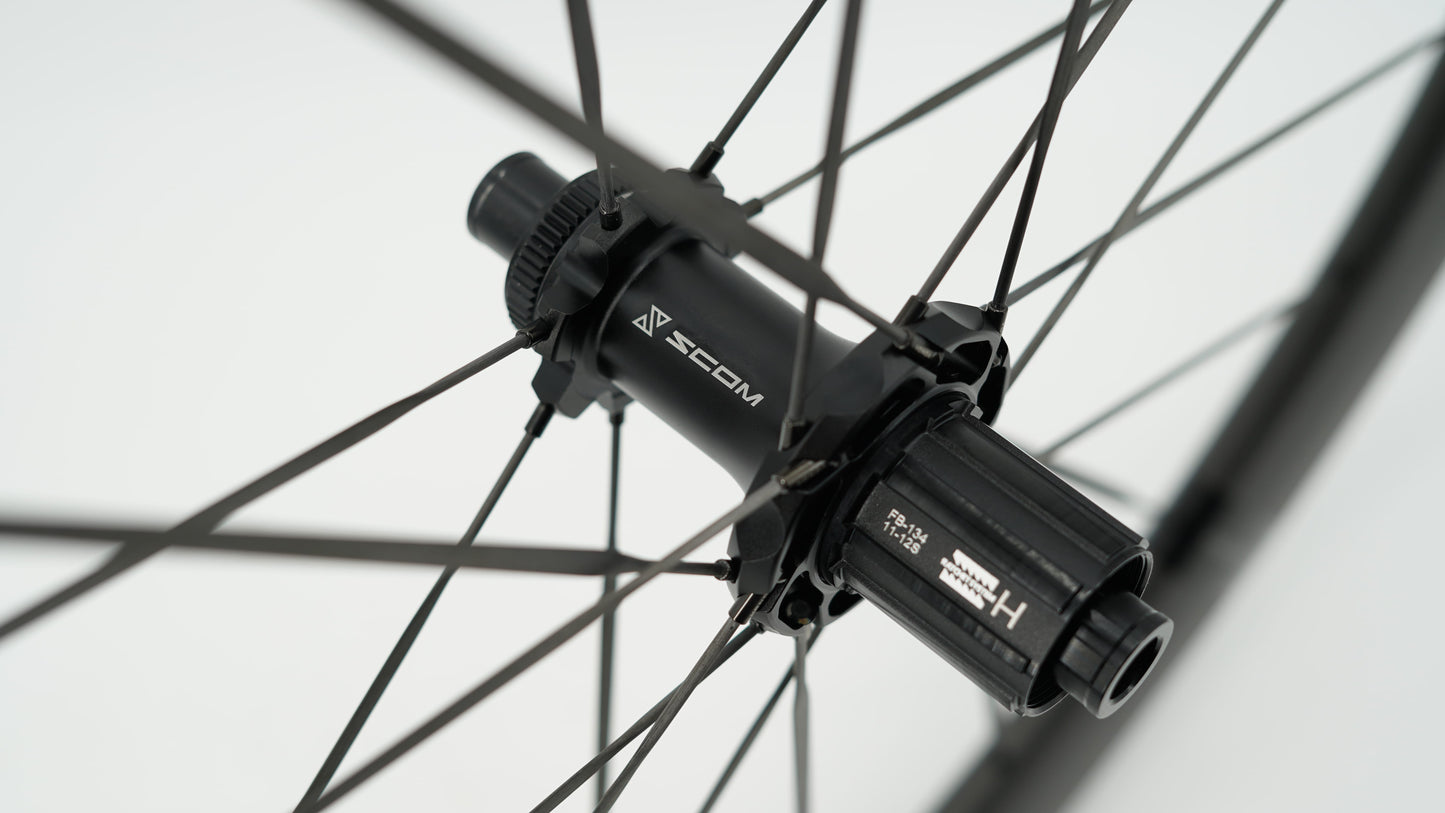 Paar SCOM RACE Tubeless wielen (Center Lock)