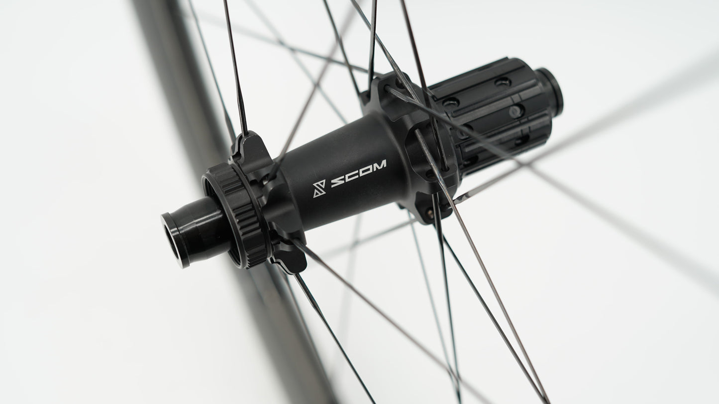 Paar SCOM EVO Tubeless wielen (Center Lock)