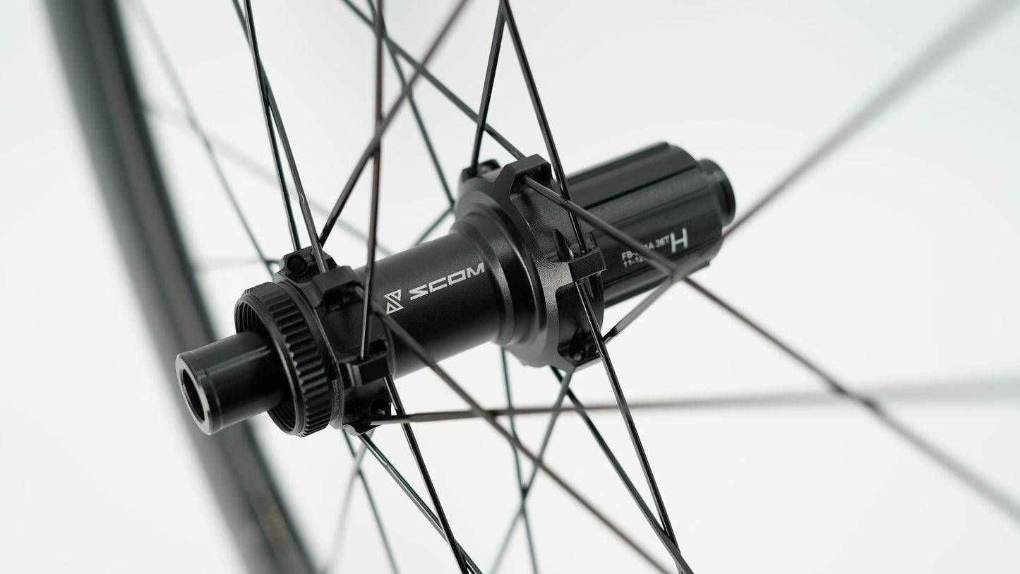 Paar SCOM CORSA 60 Tubeless wielen (Center Lock)