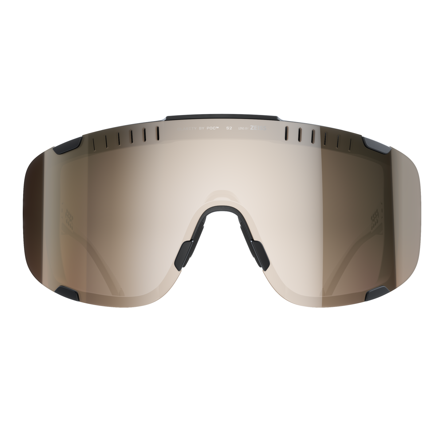 POC DEVOUR Stofbril + Zwart Helderheid Trail Deels Zonnig Zilver Lens