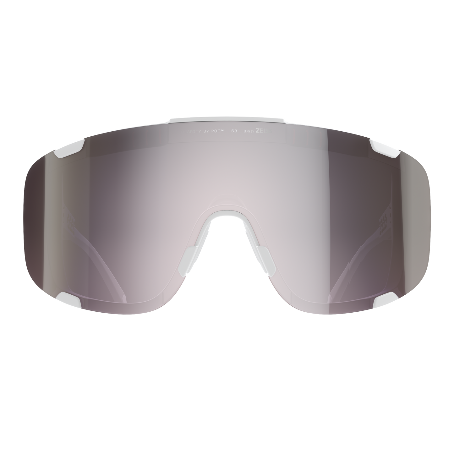 POC DEVOUR Stofbril + Wit Helderheid Weg Zonnig Zilver Lens