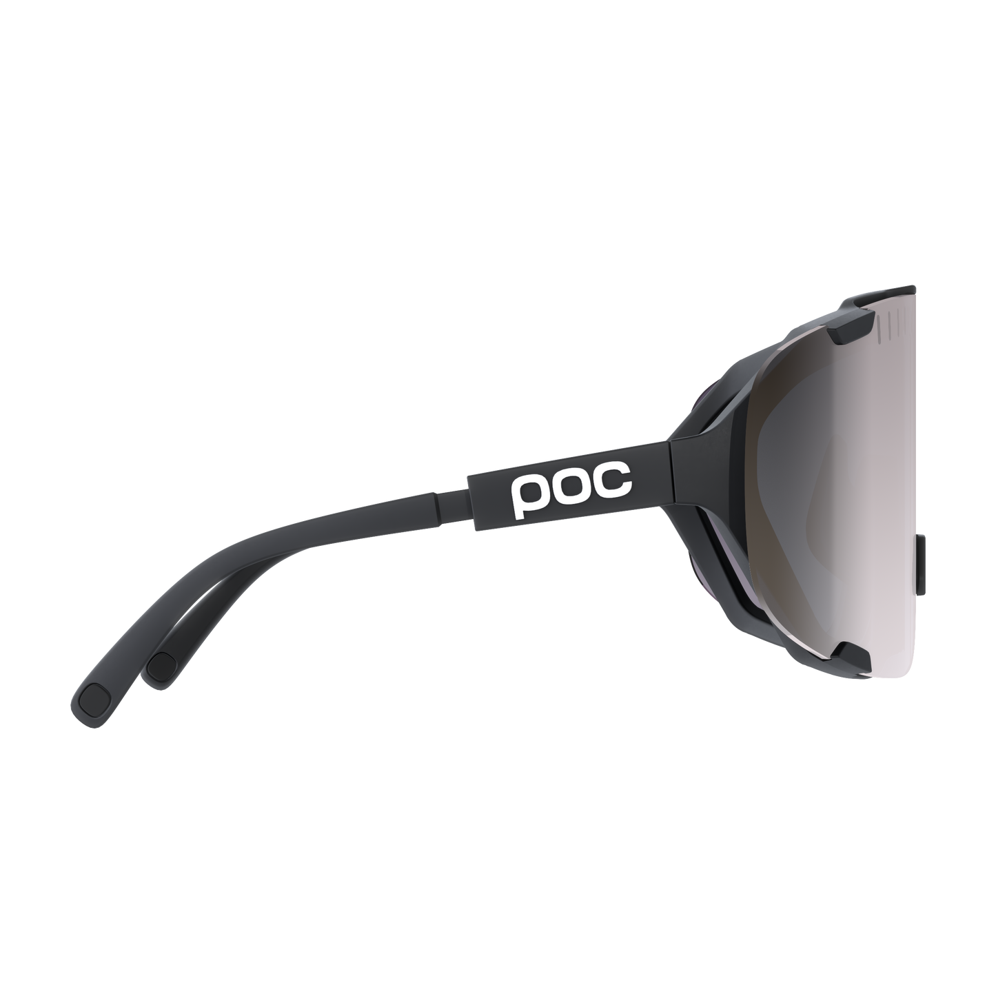 POC DEVOUR Stofbril + Zwart Helderheid Road Zonnig Zilver Lens