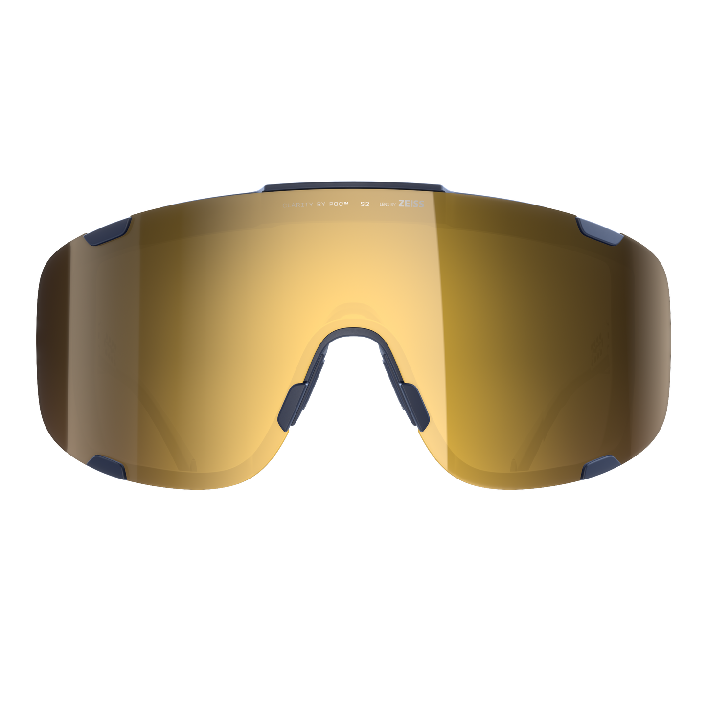 POC DEVOUR + Marine Bril Helderheid Weg Deels Zonnig Gouden Lens