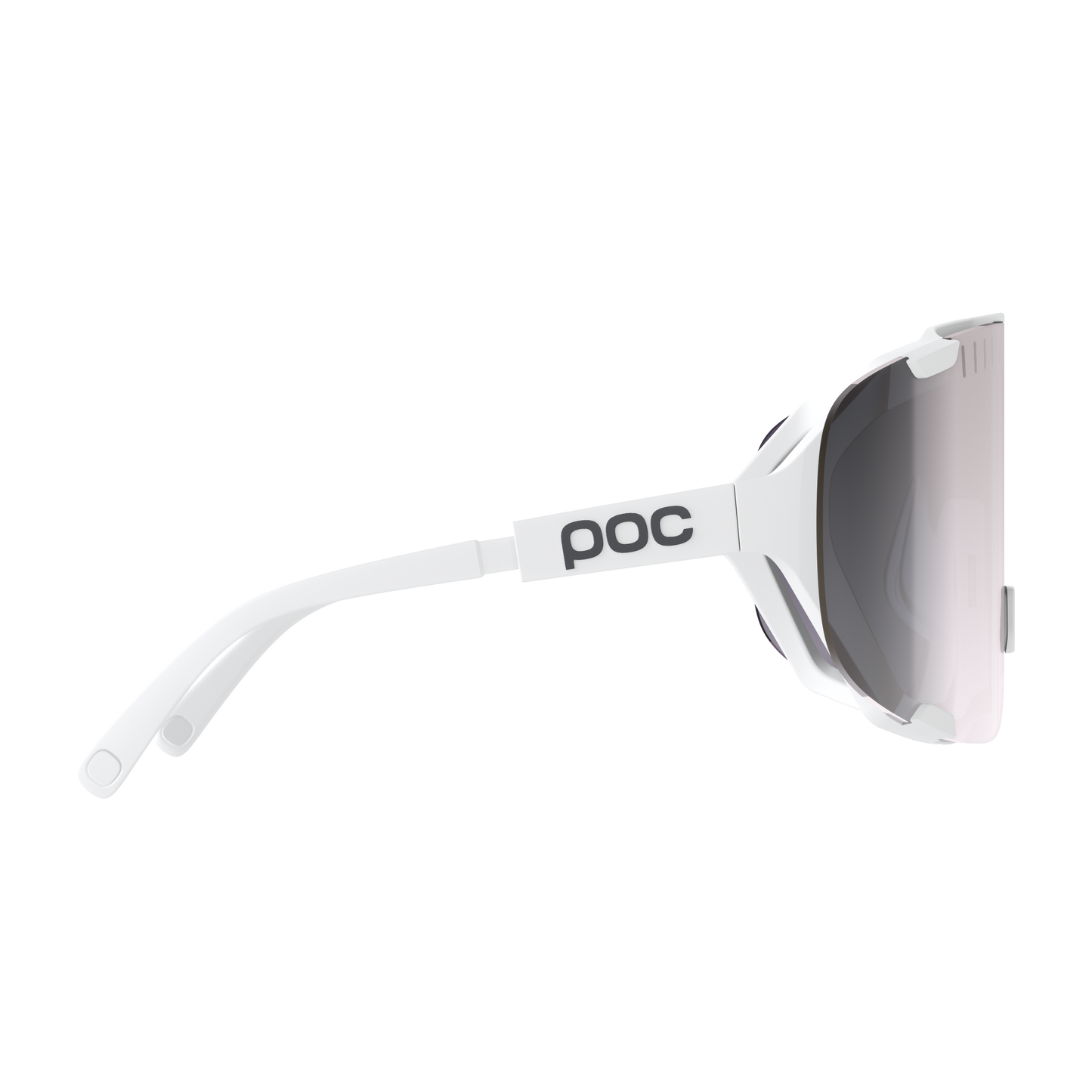 POC DEVOUR WF + Stofbril Wit/Karakter Road/Zonnig Zilver