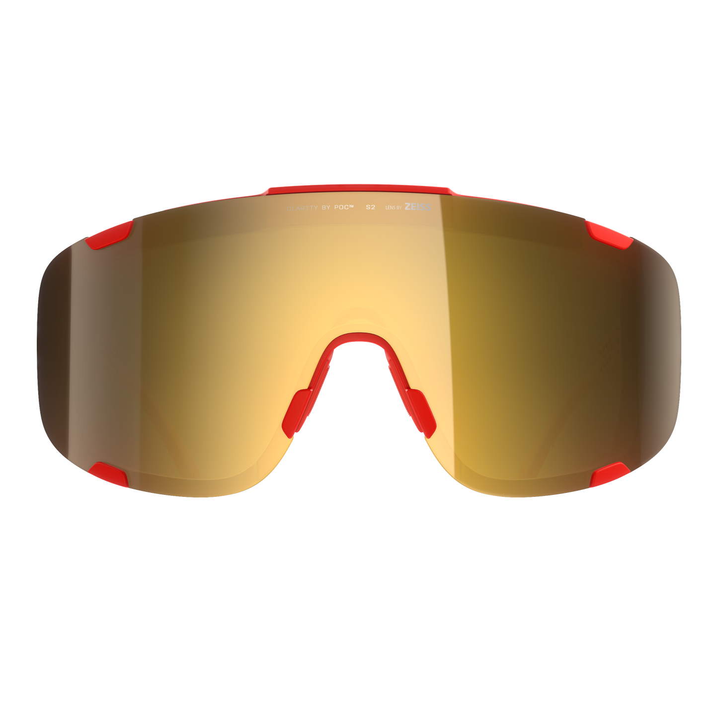 POC DEVOUR WF + Stofbril Rood/Karakter Road/Deel Zonnig Goud