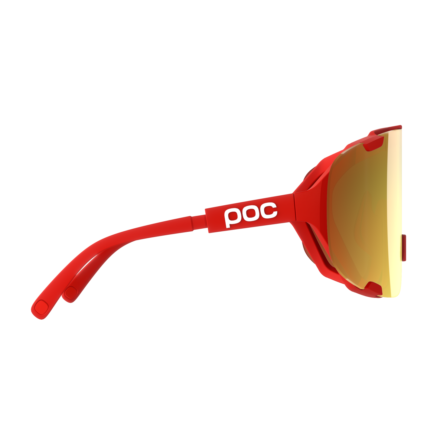 POC DEVOUR WF + Stofbril Rood/Karakter Road/Deel Zonnig Goud