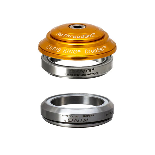 Geïntegreerd balhoofd CHRIS KING DROPSET 4 1"1/8 IS42 45° Goud