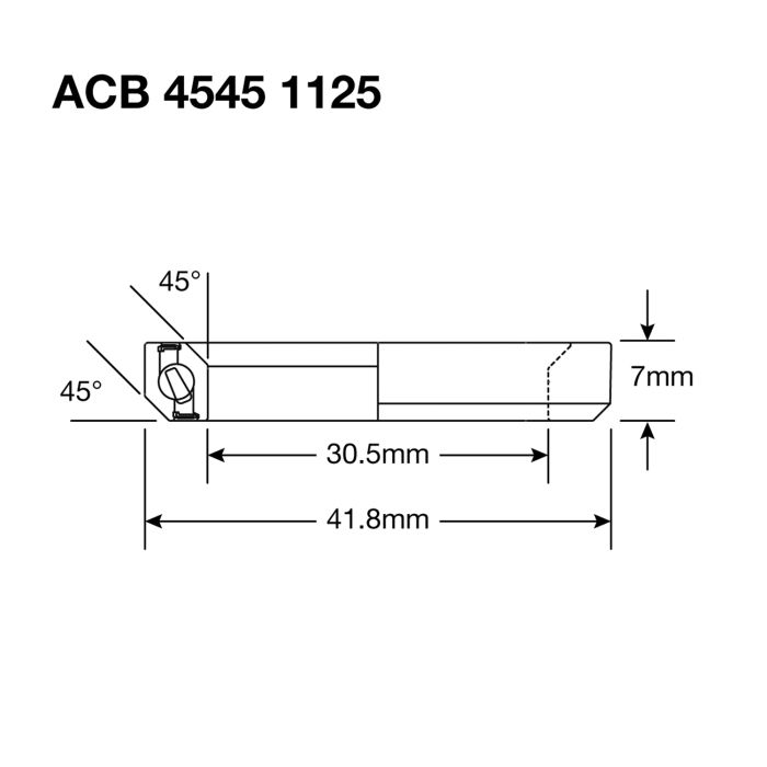 ENDURO LAGERS 1125 SS - 440c Roestvrij - 30,5x41,8x6,5 (45x45°) ACB Stuurlager
