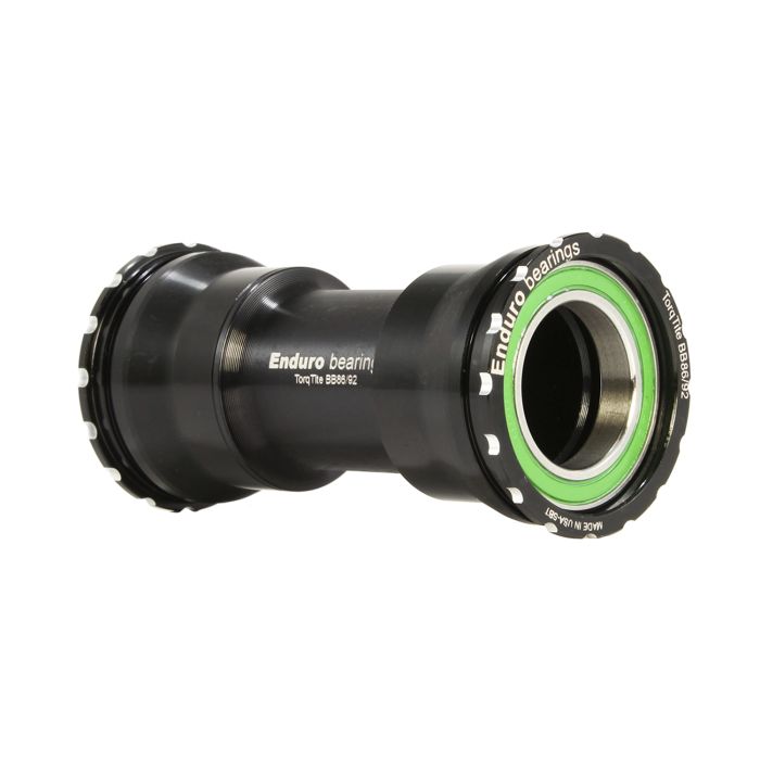 ENDURO LAGERS TorqTite BB86/92 Trapas 24mm As Roestvrij Staal Zwart