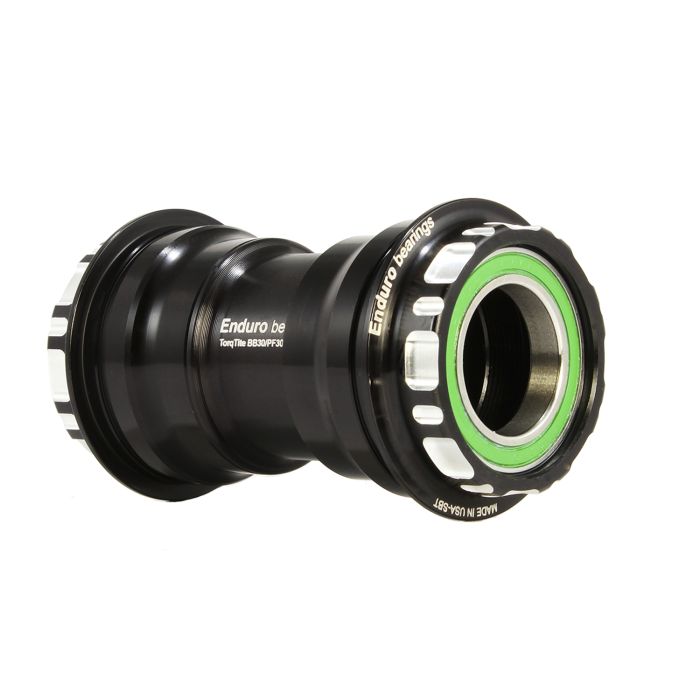 ENDURO LAGERS TorqTite PF30 trapas 24mm as Roestvrijstalen lagers Zwart