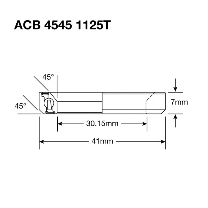 ENDURO LAGERS 1125T - 440c roestvrij stuurlager 30,15x41x7 (45x45°) ACB