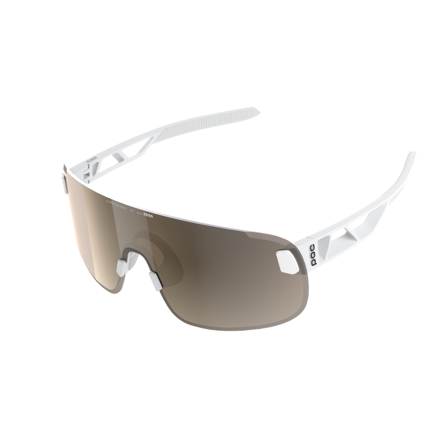 POC ELICIT Bril + White Clarity Trail Deels zonnig zilverglas