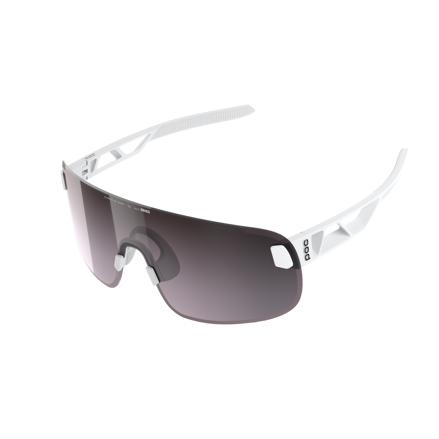 POC ELICIT White Bril Clarity Road Zonnig Zilverglas