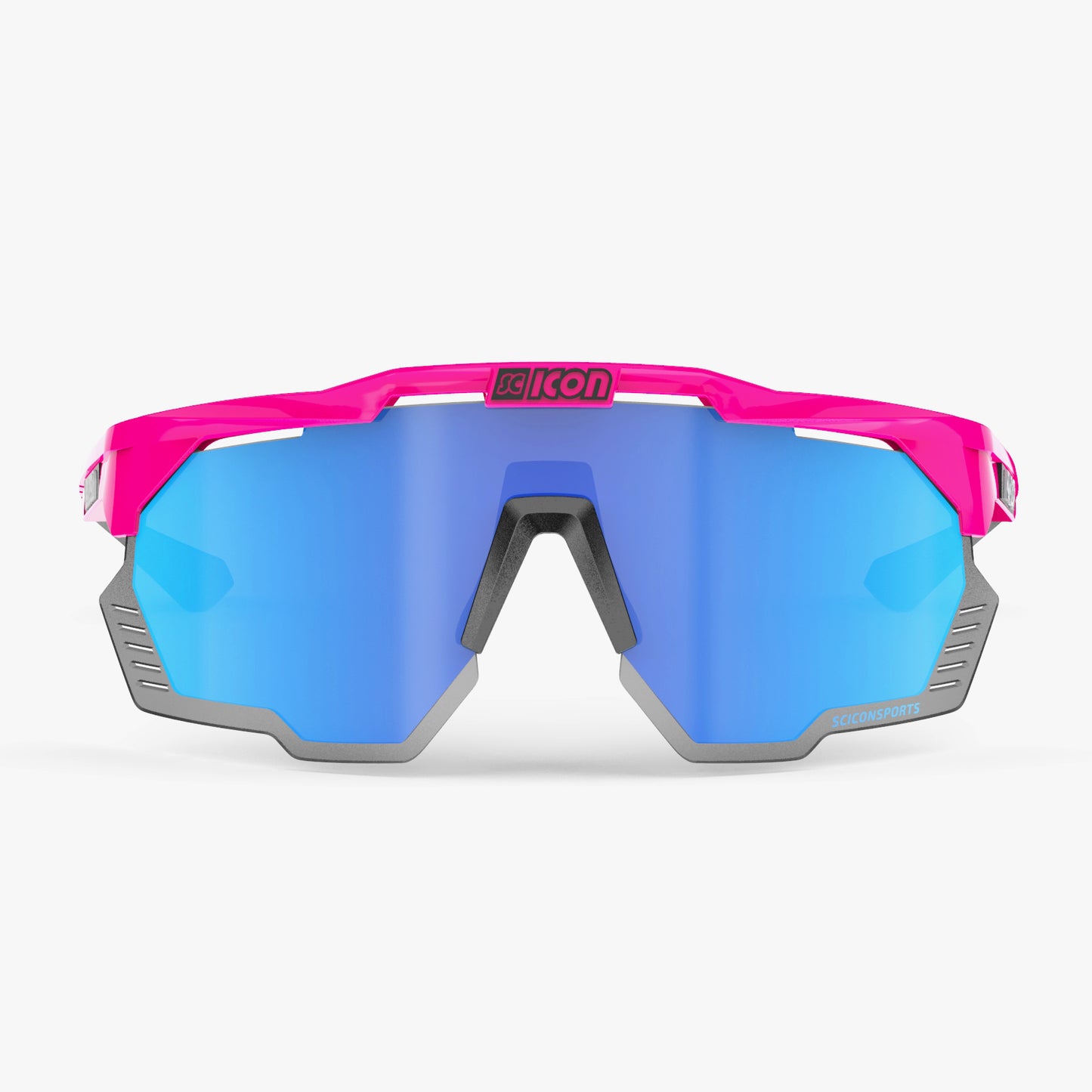 Zonnebril SCICON AEROSHADE KUNKEN Fluo Roze Multimirror Blauw