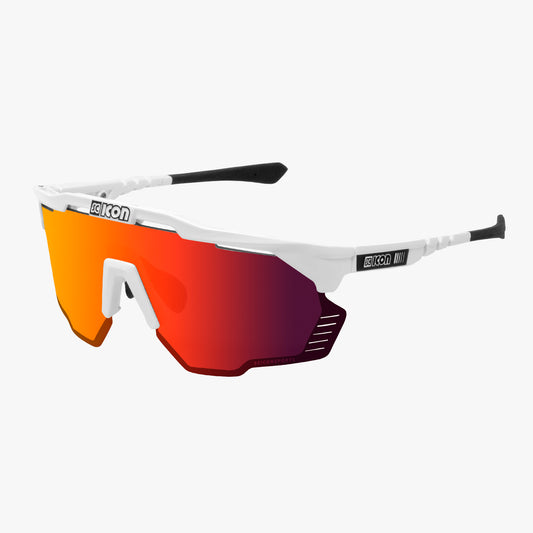 SCICON AEROSHADE KUNKEN Stofbril Wit Multimirror Rood