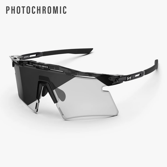 Zonnebril SCICON AEROSHADE 2.0 TITANIUM Zwart Kristal Glans Grijs Fotochromisch Glas