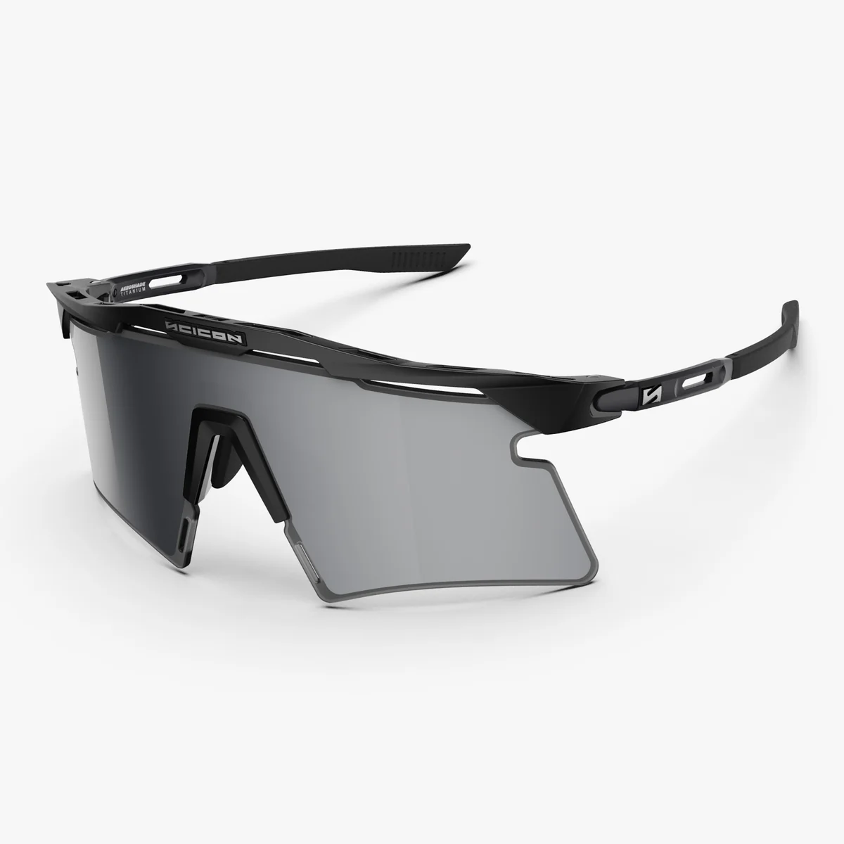 SCICON AEROSHADE 2.0 TITANIUM Matzwarte multimirrorbril Zilver + Roze lens