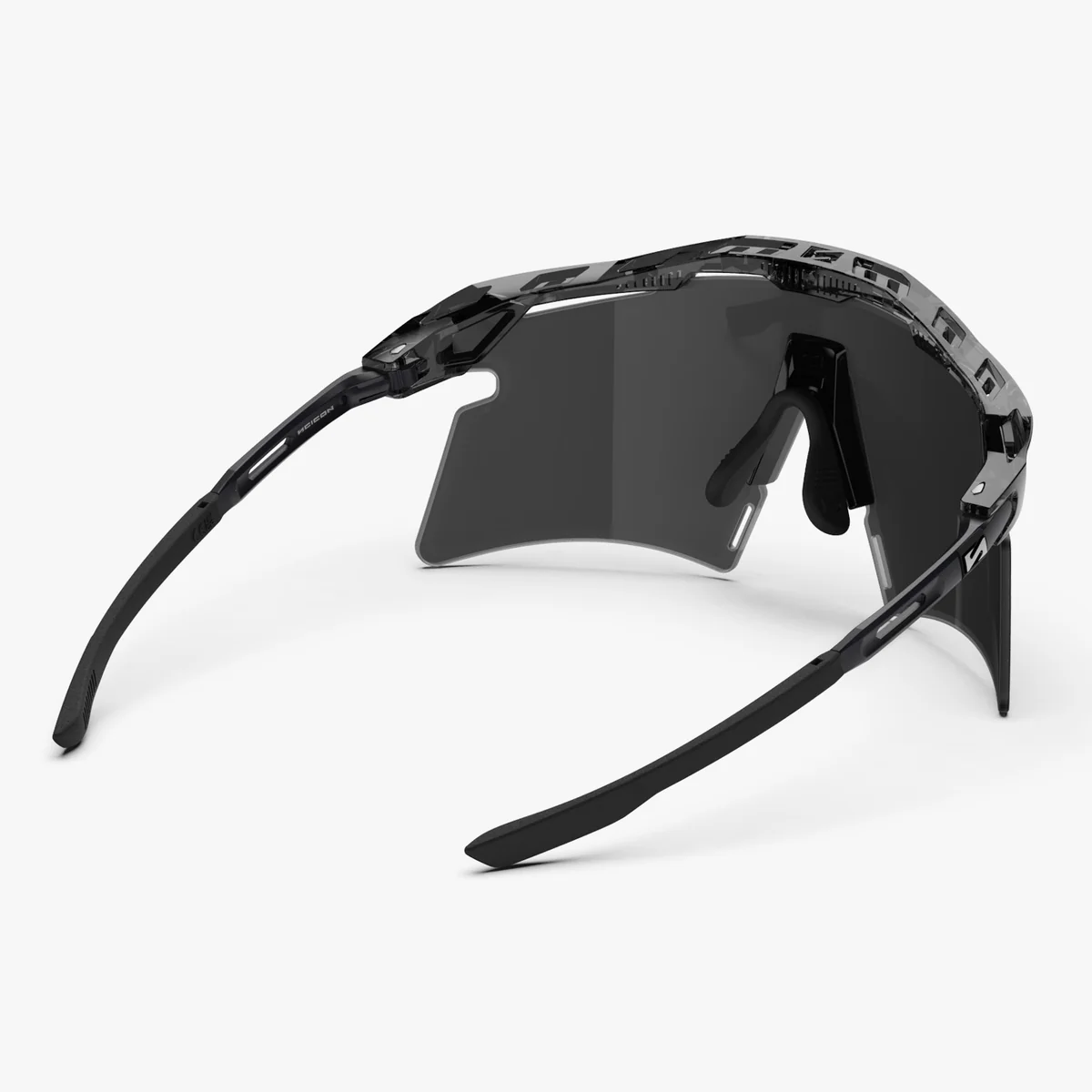 SCICON AEROSHADE 2.0 TITANIUM Bril Zwart Kristal Glans Multimirror Zilver + Roze Lens