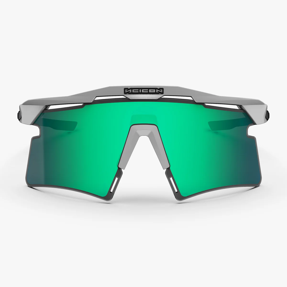 Zonnebril SCICON AEROSHADE 2.0 TITANIUM Wit Metaal Multimirror Lens Blauw Groen + Roze