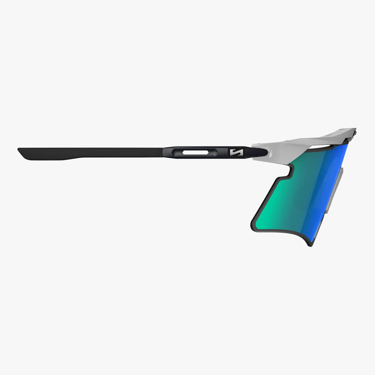 Zonnebril SCICON AEROSHADE 2.0 TITANIUM Wit Metaal Multimirror Lens Blauw Groen + Roze
