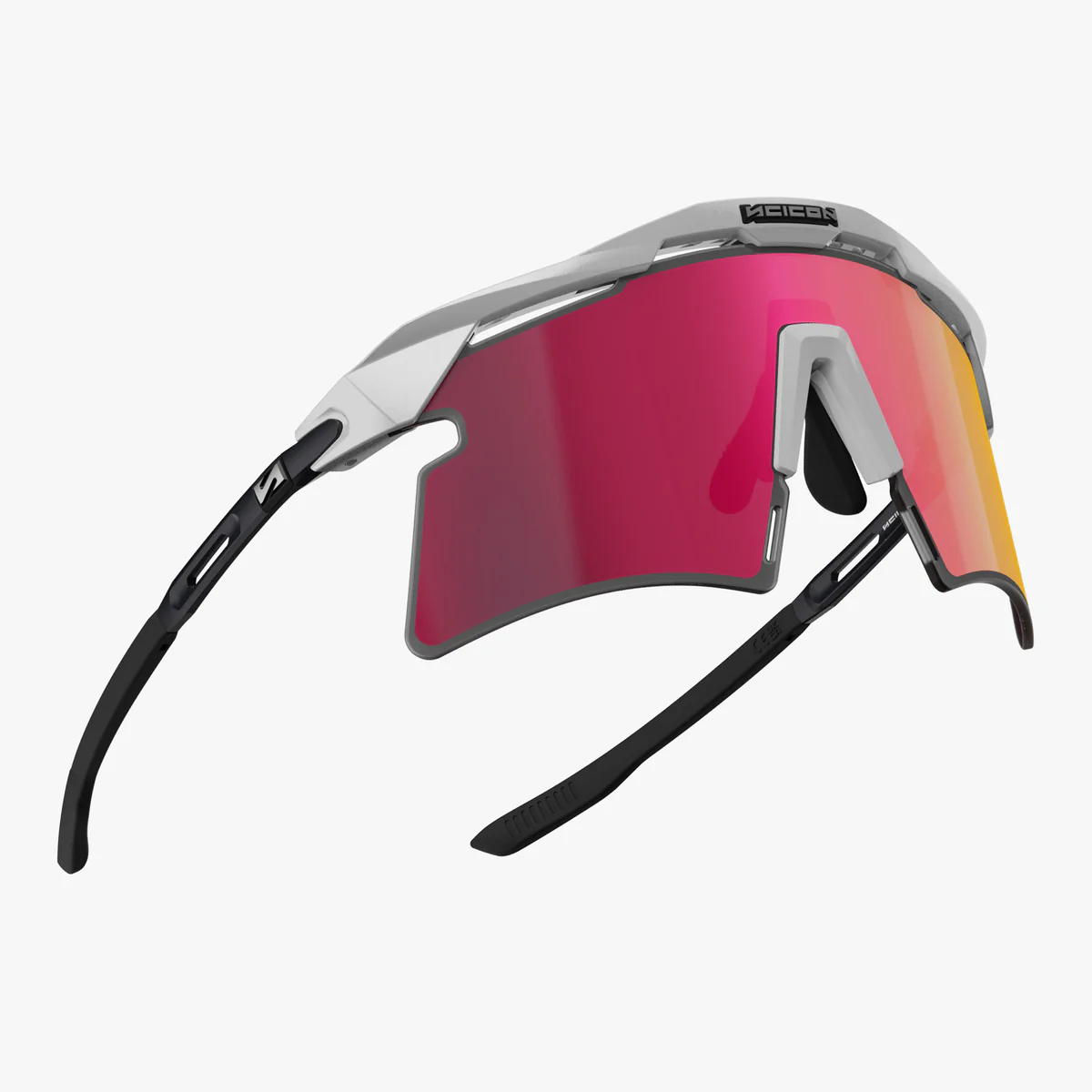 SCICON AEROSHADE 2.0 TITANIUM Wit Metaal Multimirror Zonnebril + Roze Bril