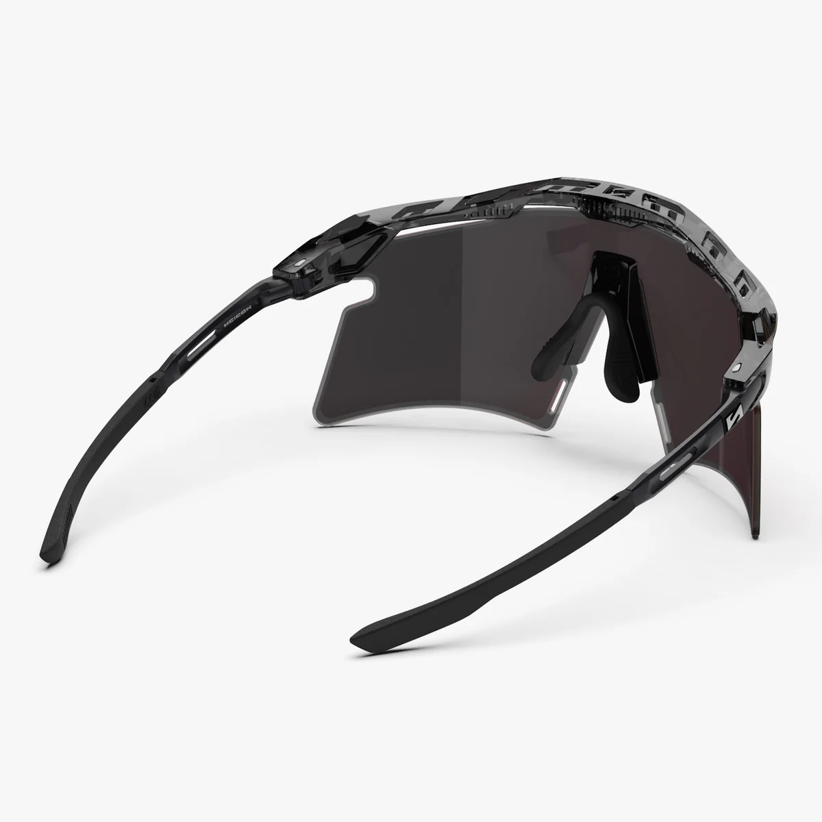 Zonnebril SCICON AEROSHADE 2.0 TITANIUM Zwart Kristalglans Multimirror Zonnebrilbril + Roze glazen