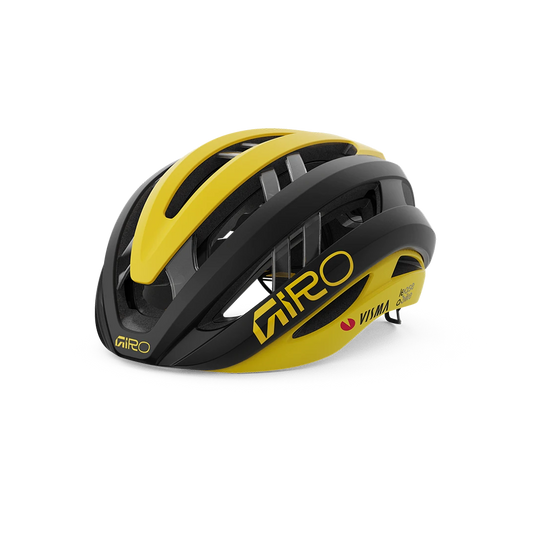GIRO ARIES MIPS SPHERICAL VISMA LEASE A BIKE Race Helm Zwart/Geel