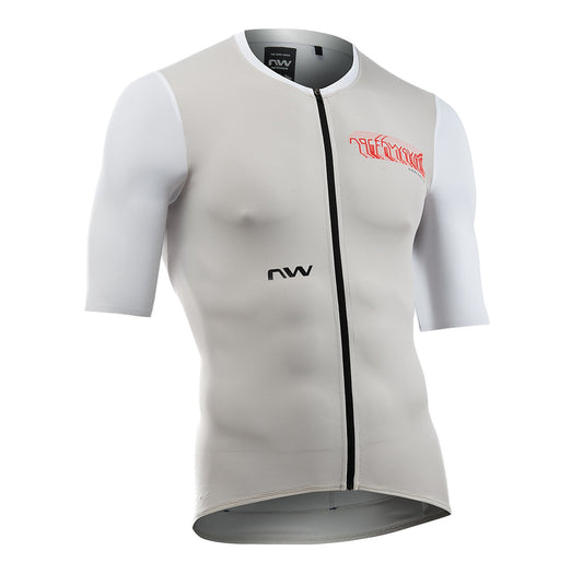 NORTHWAVE ESSENCE EVO Korte Mouw Trui Grijs/Wit