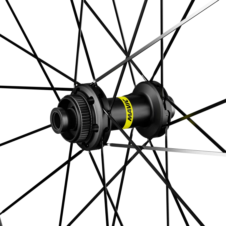 Paar MAVIC COSMIC SL 65 DISC wielen met banden (middenslot)