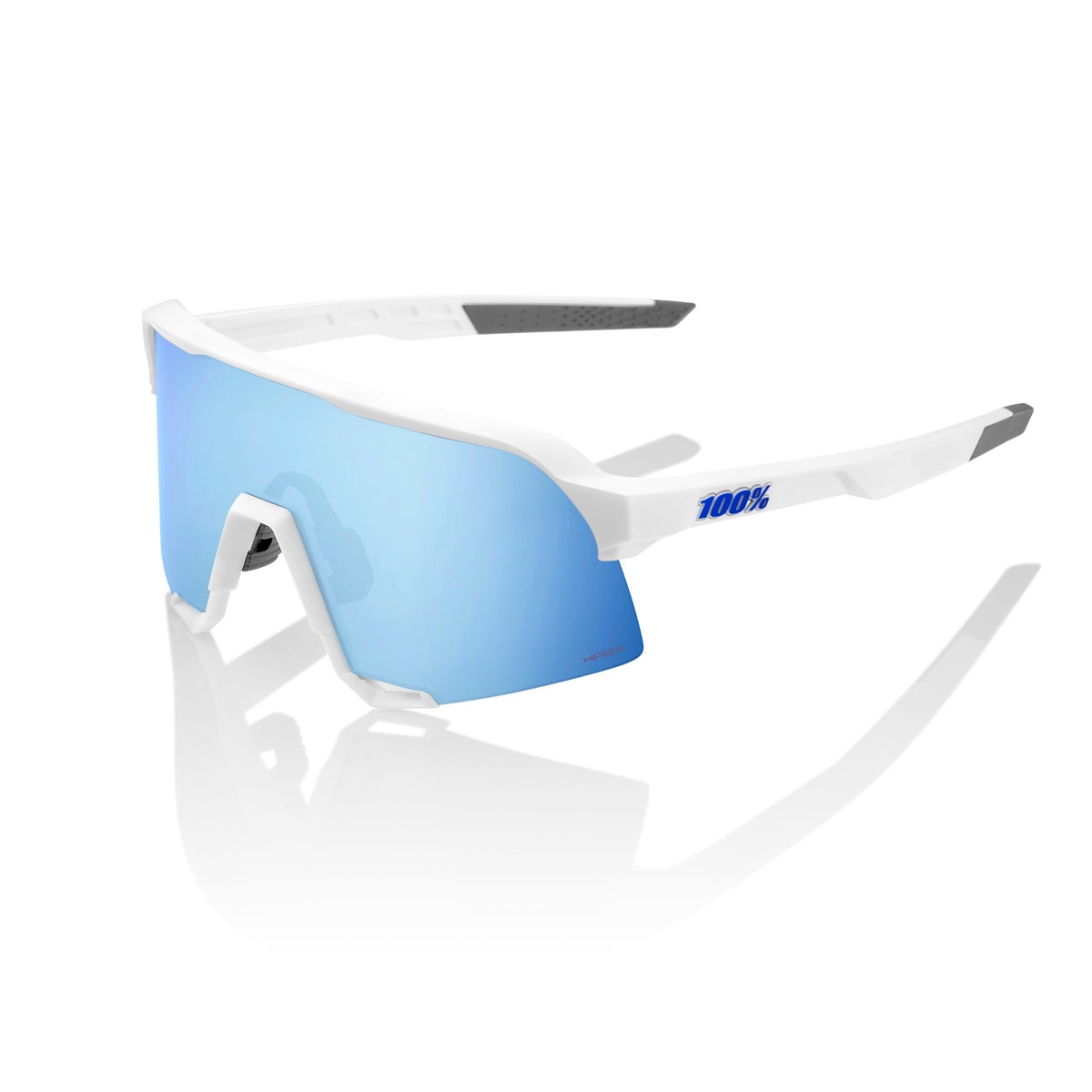 100% S3 Matwit Hiper Multilayer Spiegel Blauw Bril