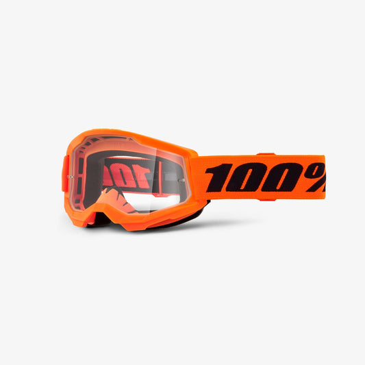 100% STRATA 2 Junior Crossbril Oranje Heldere Lens