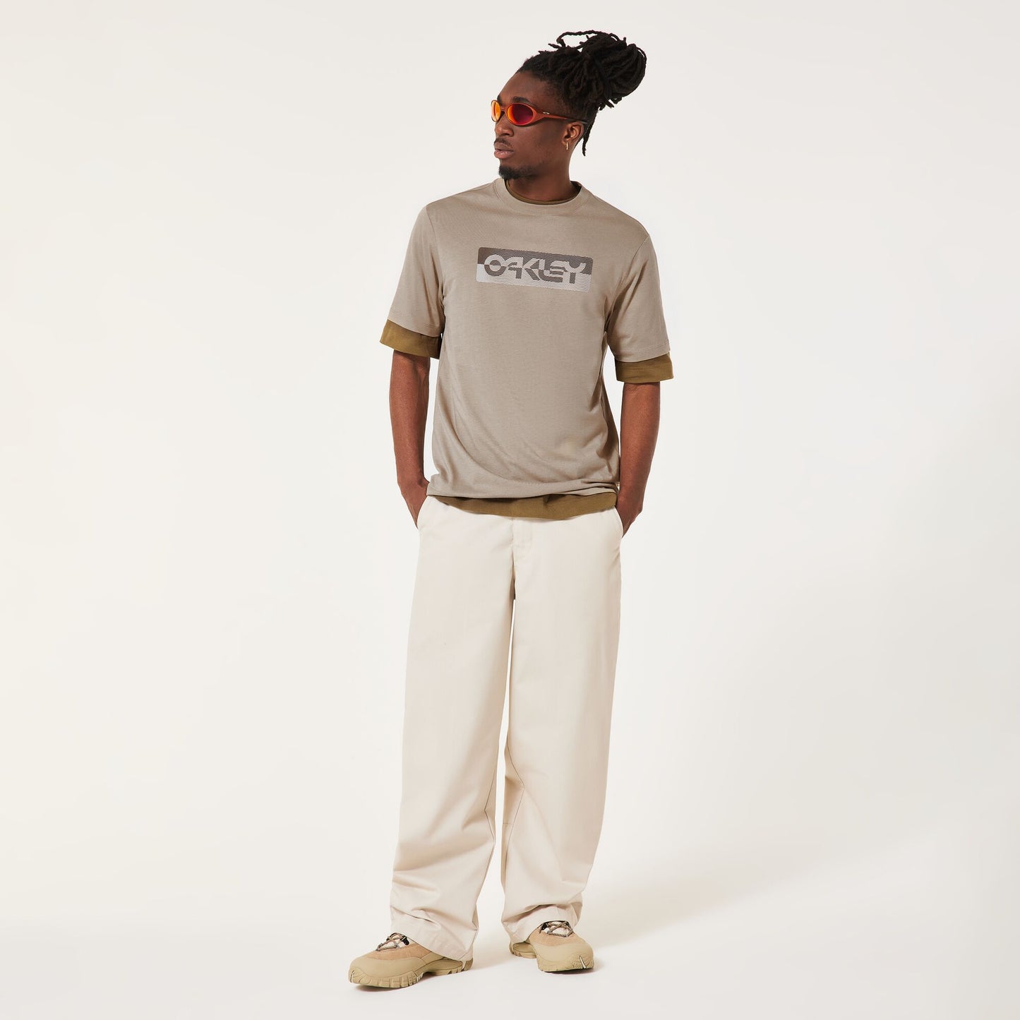 OAKLEY DUALITY B1B Beige Kiezel T-shirt