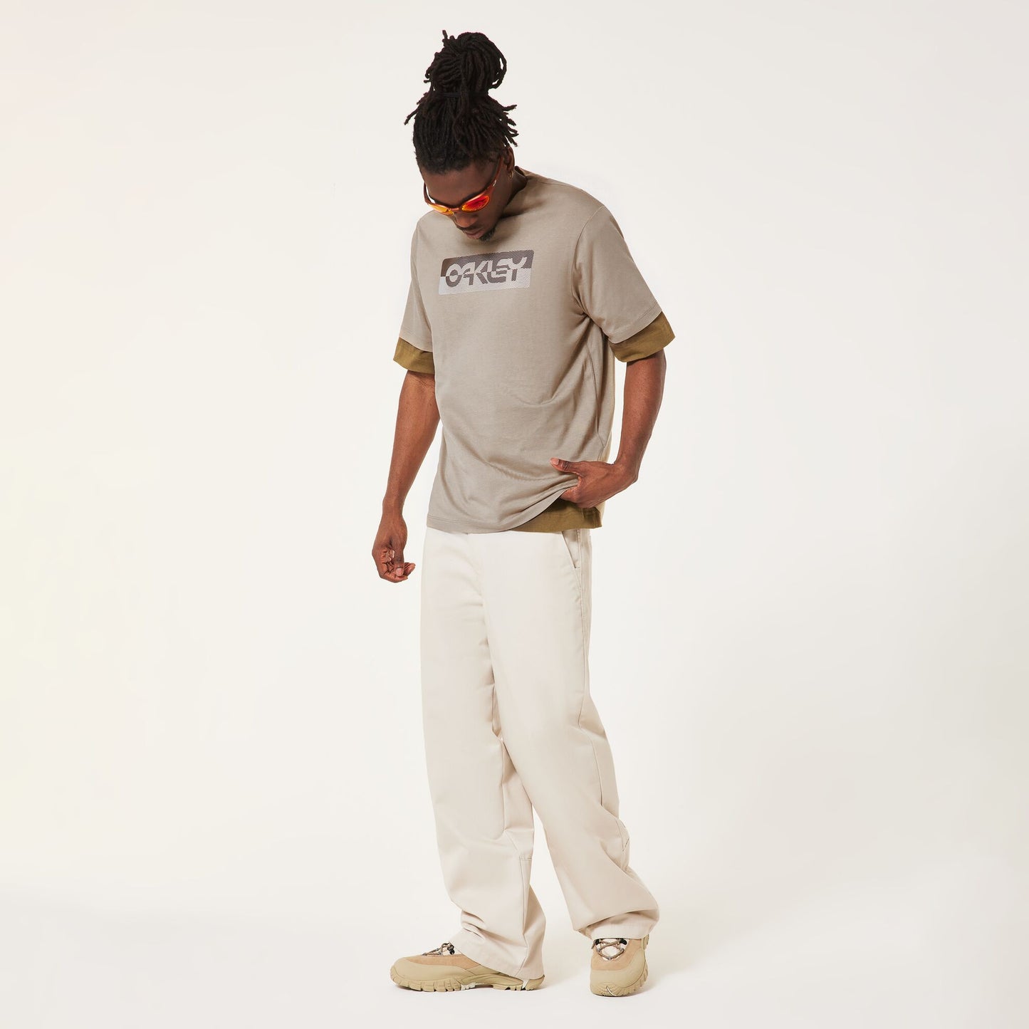 OAKLEY DUALITY B1B Beige Kiezel T-shirt