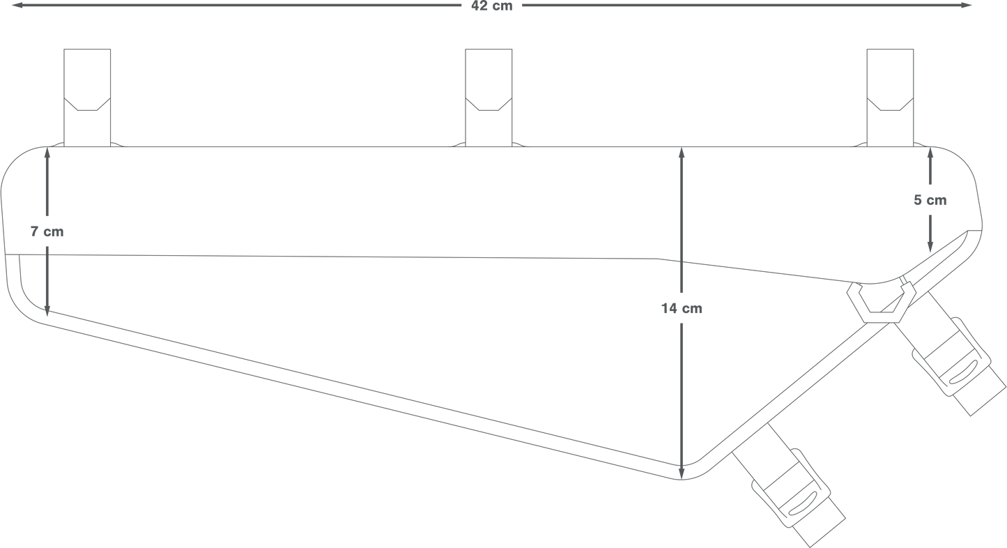 Frametas APIDURA RACING FRAME PACK 4 L Zwart