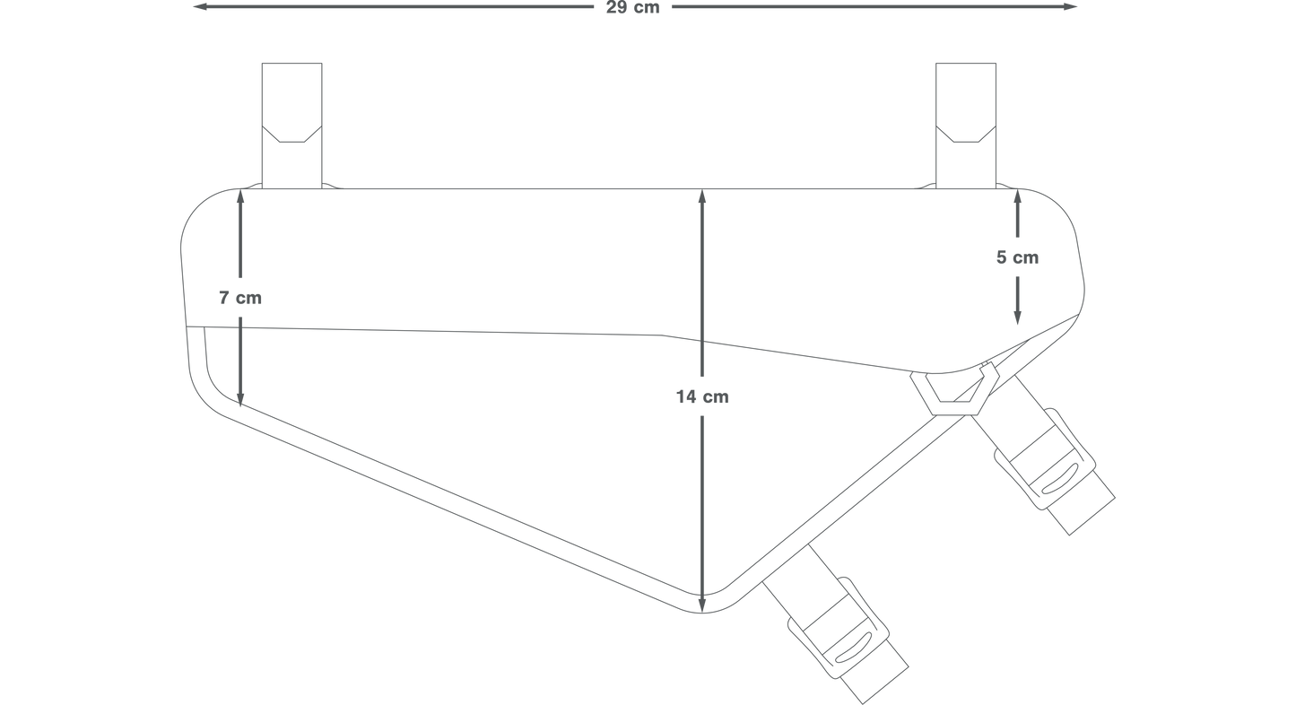 Frametas APIDURA RACING FRAME PACK 2,4 L Zwart