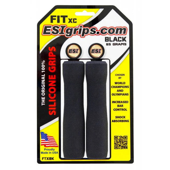 ESI FIT XC-handvatten (EXTRA CHUNKY/CHUNKY COMBO) 130 mm Zwart