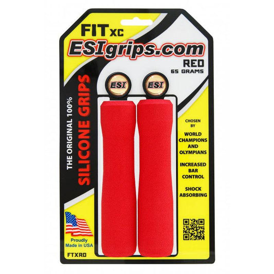 Handvatten ESI FIT XC EXTRA CHUNKY/CHUNKY COMBO 130 mm Rood